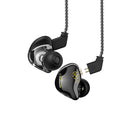 Auriculares CCZ Coffee-Bean iem 1DD Driver en Monitores de Oído Intraurales con sonido inmersivo de bajos y cable para juegos, Música para Adolescentes, Video, Batería para Gimnasio, Correr, Iglesia (Con micrófono Negro)