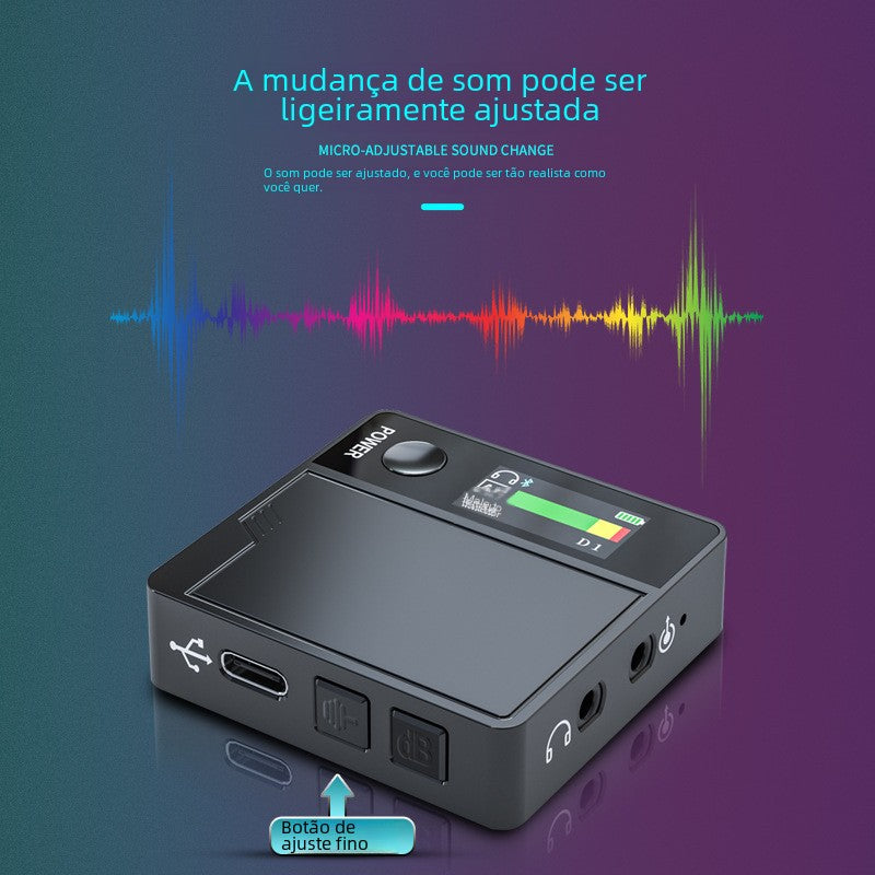 Mini Voice Changer Sound Card for Streaming and Gaming